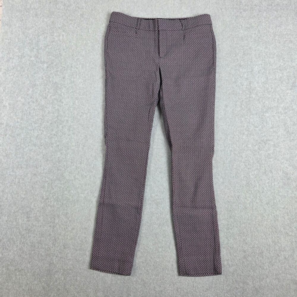 🌼 Banana Republic Pants Womens Size 2 Red Blue Sloan